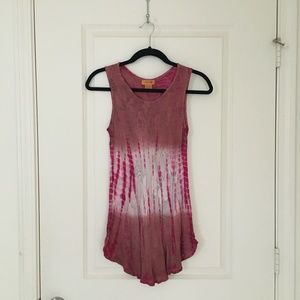 Sakkas Tie Dye Long Tank Top